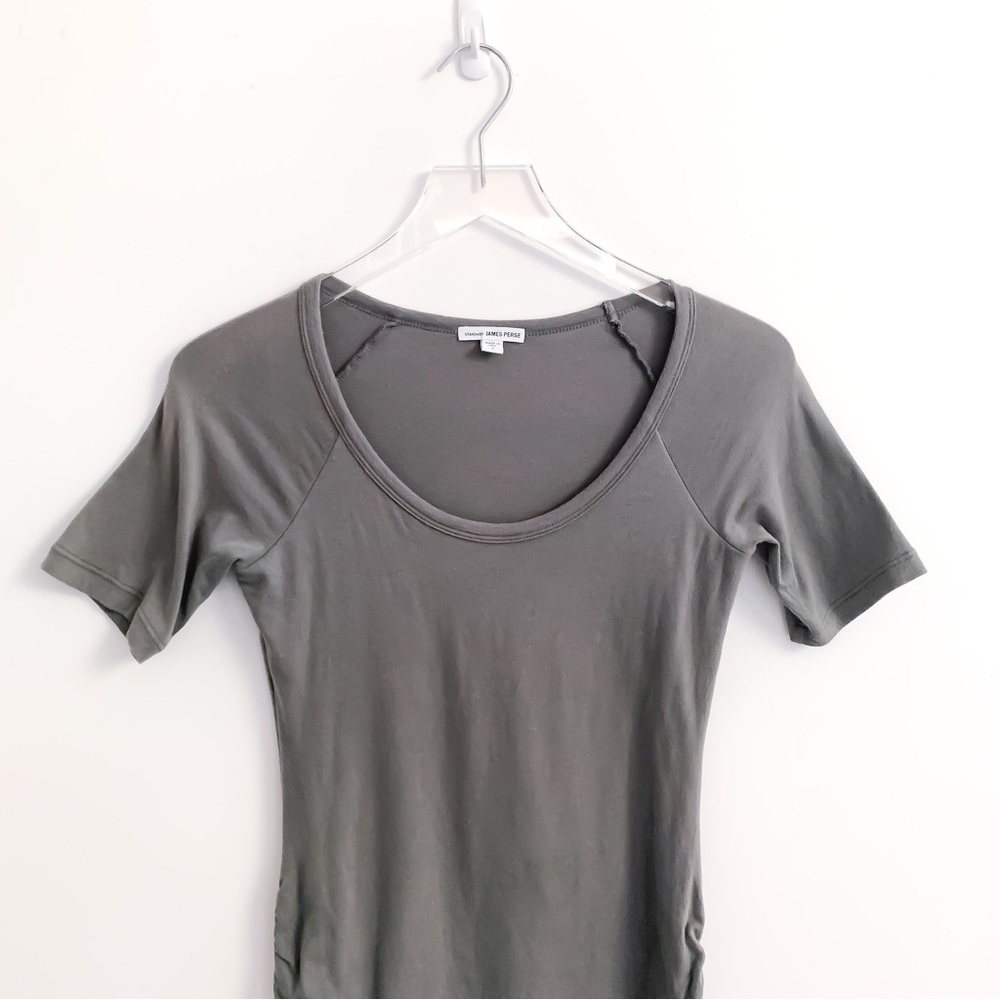 James Perse Ruched Raglan Mini Dress 1 - Picture 8 of 8